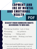 Mental and Emotional Health Habits