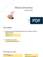 C++ Move Semantics: Michael Gopshtein