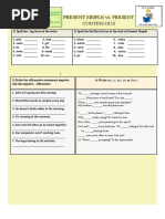 Present Simple vs. Present Continuous: Write Am, Is, Are, Do or Does