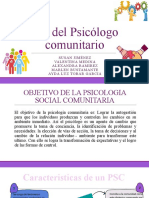 Rol Del Psicólogo Comunitario.