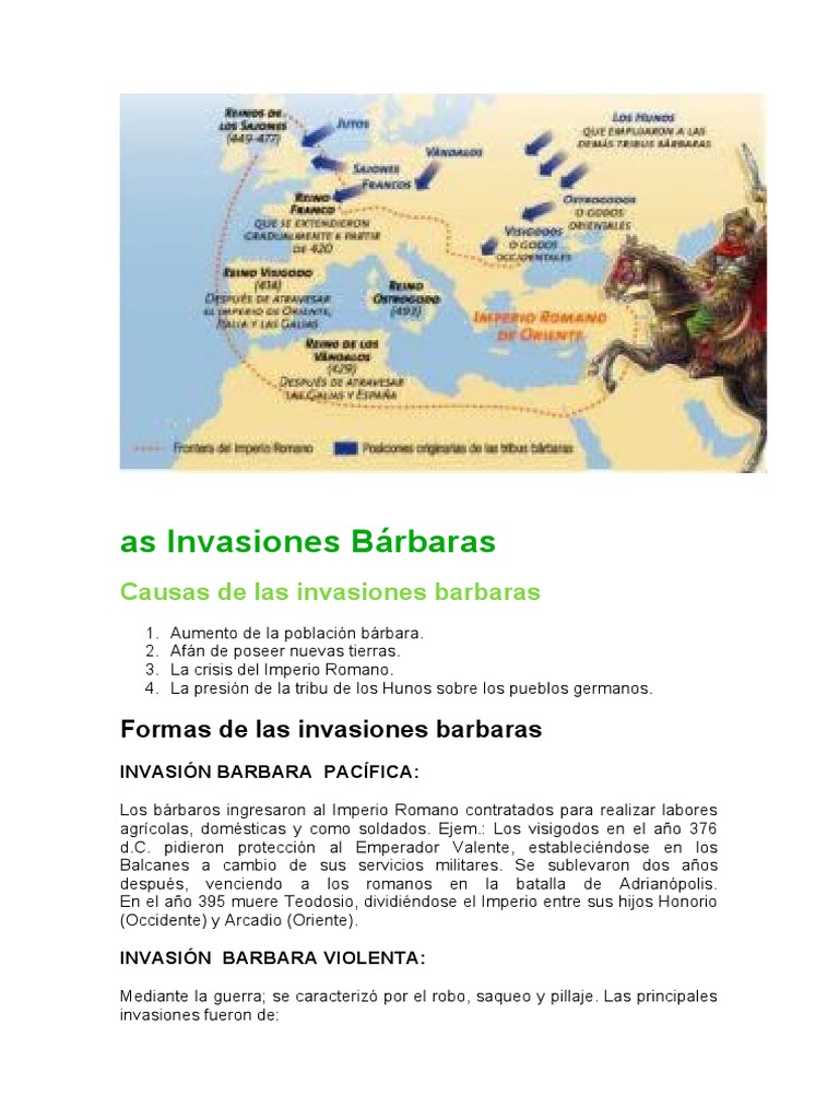 Invasiones Bárbaras y sus Consecuencias | PDF | Cruzadas | Feudalismo