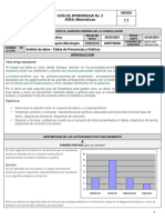 Análisis de datos mediante tablas de frecuencias y gráficos