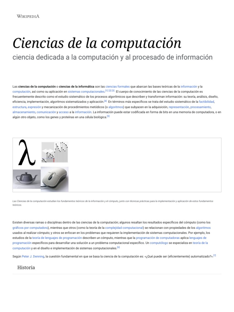 Fundamentos de Ciencias de la Computación | PDF | Ciencias de la ...