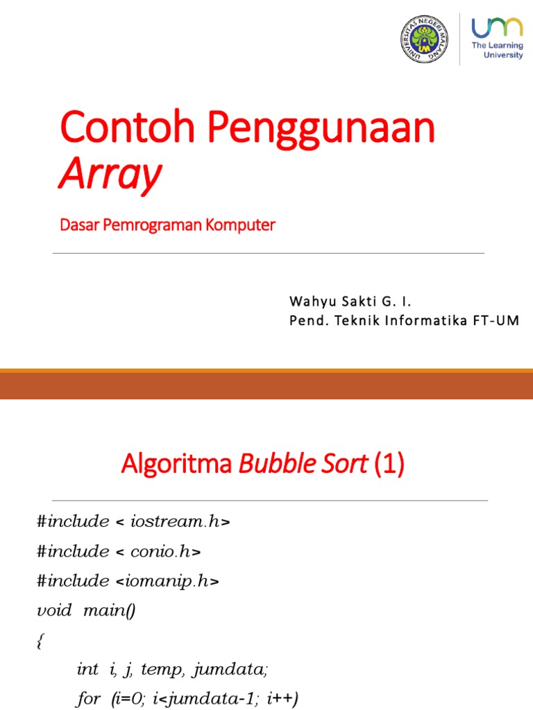 Contoh Algoritma Pemrograman C | PDF