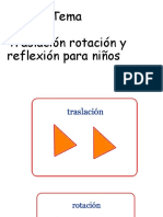 Reflexión, Rotación y Traslación