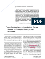 Cross-Sectional and Longitudinal Survey Research