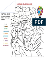 Colorear El Carro de Las Ecuaciones