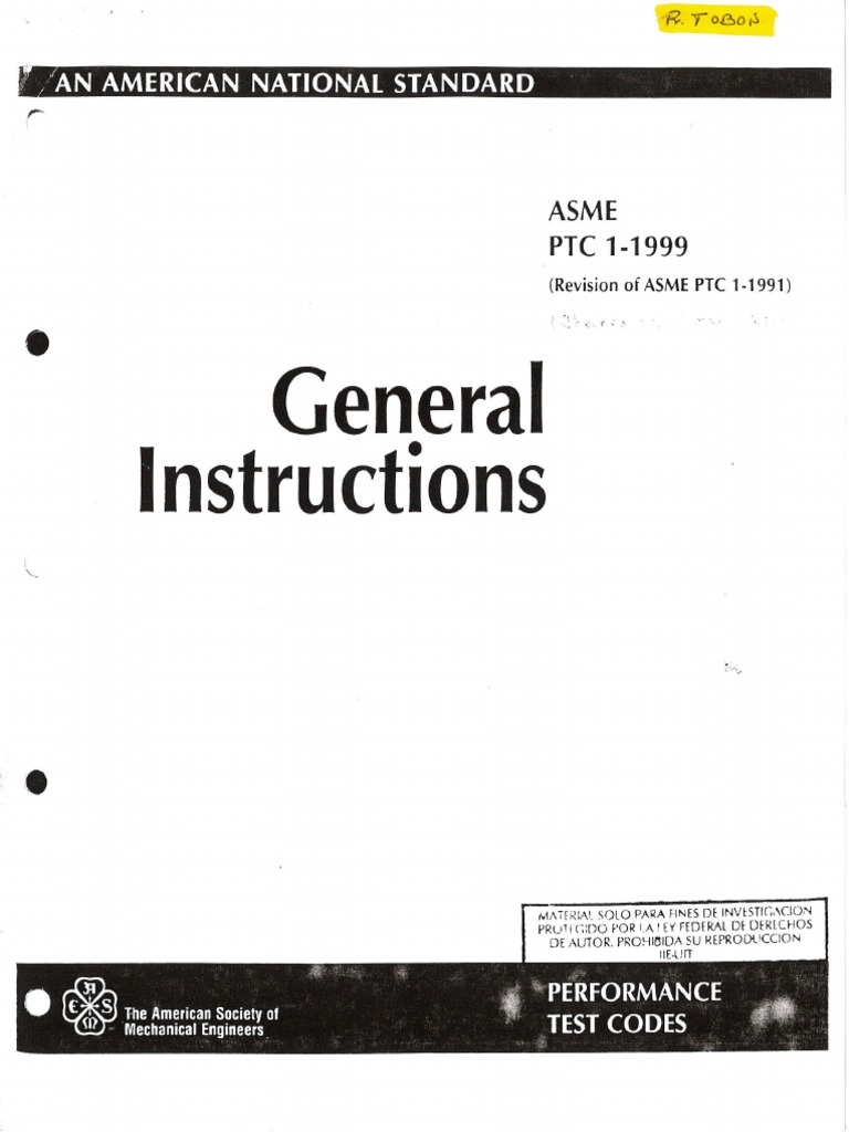 ASME PTC 11999 (Revisión de ASME PTC 11991) PDF