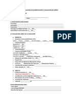 Pauta Evaluación de Alimentación y Deglución