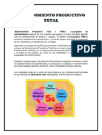 Mantenimiento Productivo Total o TPM