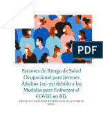 Proyecto Comunitario Identificación de Factores de Riesgo DE (SALUD OCUPACIONAL EN JOVENES ENTRE EDAD 25 DE 35)
