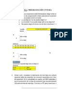 Variable binaria optimización producción autos