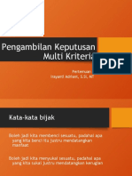 Pertemuan 02 Teori Pengambilan Keputusan