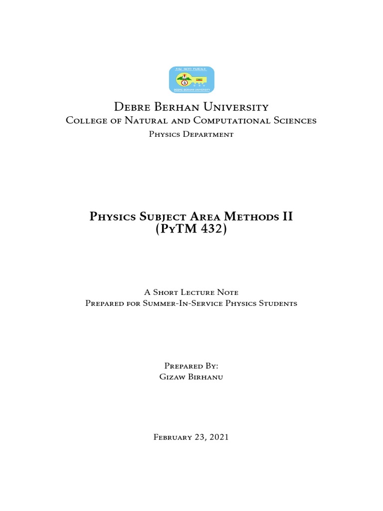 Physics Teaching Methods and ICT Integration | PDF | Educational ...