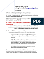 Liderazgo Productivo: 1) Acerca Del Concepto O Categoría Lider Y Liderazgo