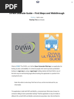 DVWA Ultimate Guide - First Steps and Walkthrough - Bug Hacking