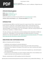 VBG Collection Guidelines for Nurses | PDF