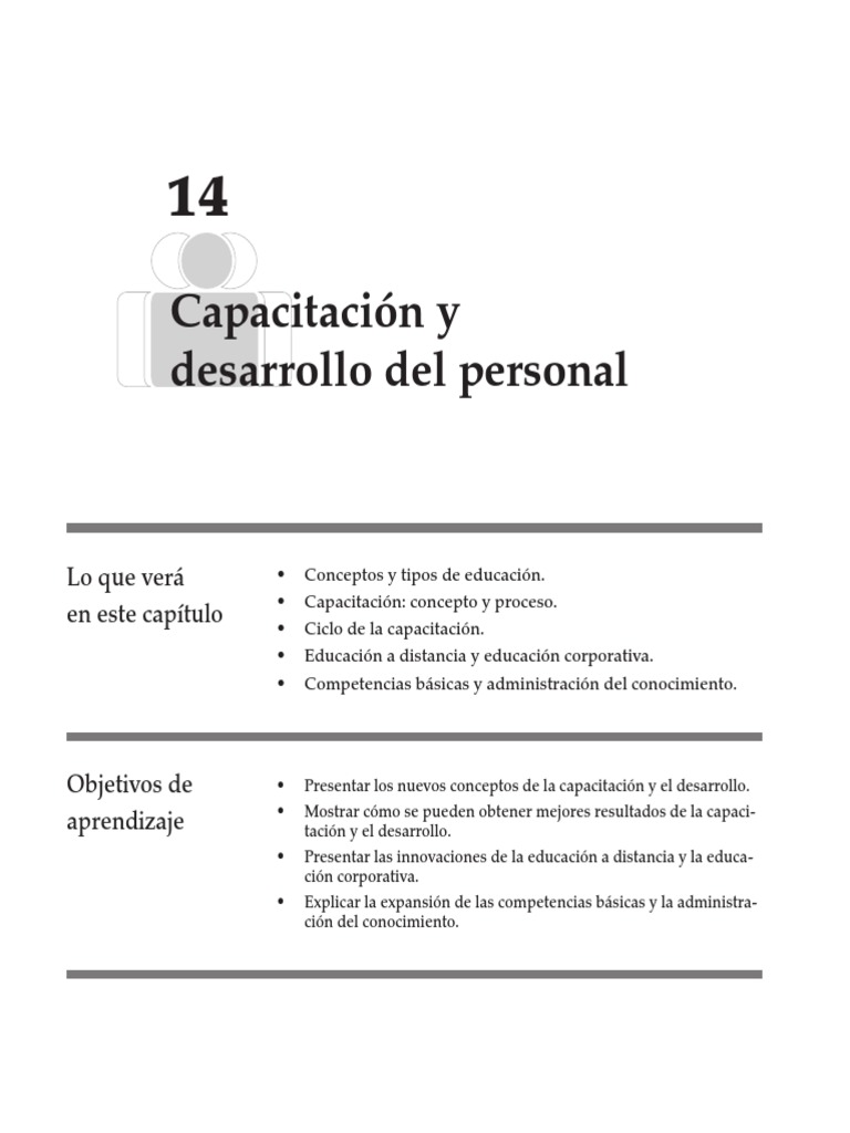 Capacitación y Desarrollo del Personal | PDF | Gestión de recursos ...