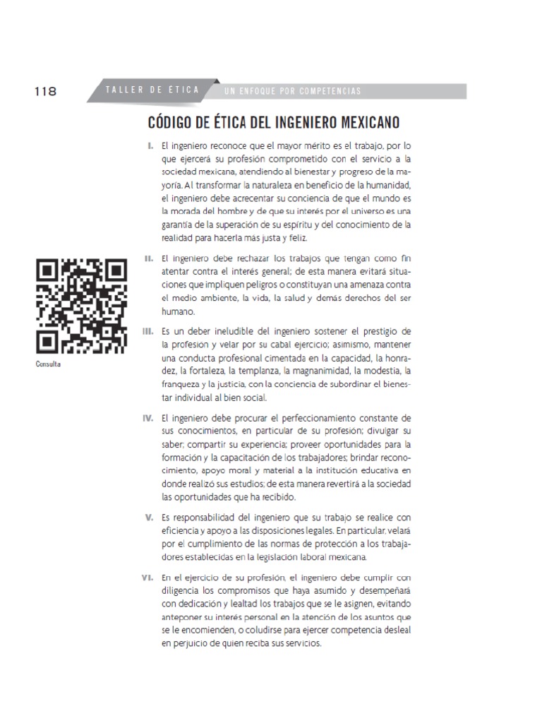 Código de Etica Del Ingeniero Mexicano PDF