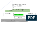 Kyla M. Superable Grade 12-St. Matthew - Pe and Health: Pre-Assessment