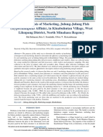 Margin Analysis of Marketing, Julung-Julung Fish (Hyporhamphus Affinis), in Kinabuhutan Village, West Likupang District, North Minahasa Regency