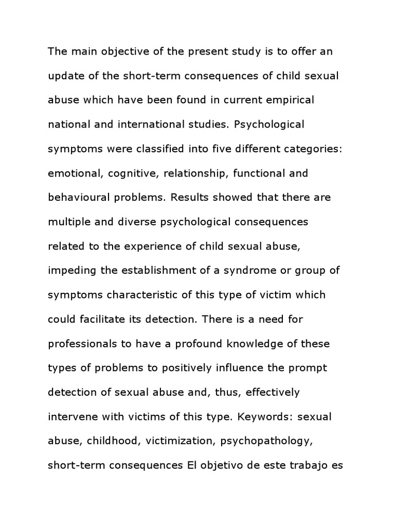 The Main Objective of The Present Study Is To Offer An Update of The ...