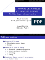 Chapitre 2 Marche Des Changes A Terme Et Produits Derives