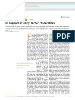 In Support of Early Career Researchers: Editorial