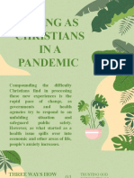 Living As Christian in A Pandemic