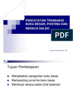 Pencatatan Transaksi Buku Besar Posting Dan Neraca Saldo - Compress