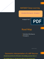 MAT6007 Deep Learning - McCulloch Pitts Neuron - Perceptron