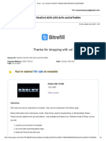 Thanks For Shopping With Us!: Your Receipt From Bitrefill