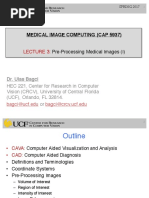 Medical Image Computing (Cap 5937) : Pre-Processing Medical Images (I)