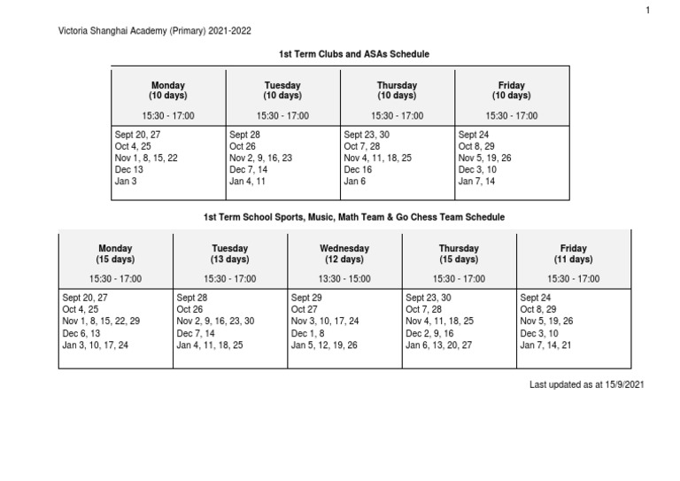 202122 Term 1 ASA Schedule PDF