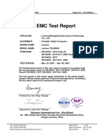 EC120606-01 R01 EN55032+35 Lenovo (Shanghai) Lenovo TB-8506X Report CE EMC