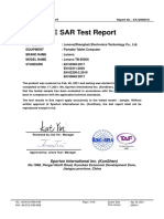 EA120606-01 R01 CE SAR Lenovo Lenovo TB-8506X Report