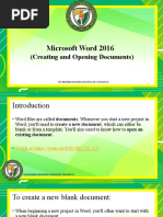 Word 2016 - Creating and Opening Documents-1