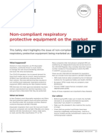 Non-compliant respiratory protective equipment alert