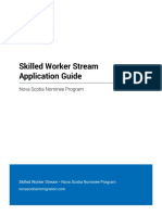 Skilled Worker Stream Application Guide: Nova Scotia Nominee Program
