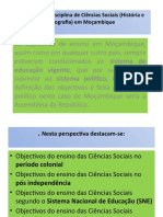 Objectivos de Ensino de CS - Licao 5 e 6