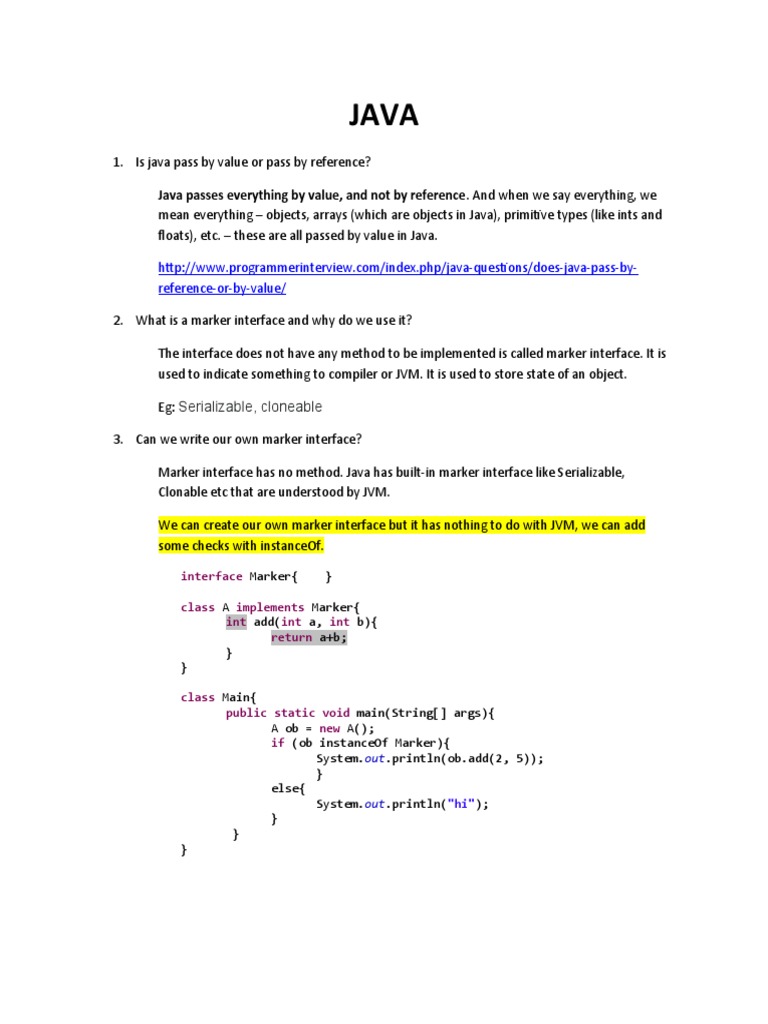 Java Passes Everything by Value, and Not by Reference. and When We Say ...