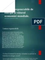 Resurse Regenerabile de Energie Și Viitorul Economiei Mondiale