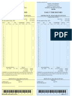 Civil Service Form No. 48 Timesheet