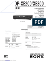 Service Manual: CDP-XE200/XE300