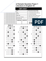 Solutions of Sample Question Paper-1 ICSE Literature in English-10