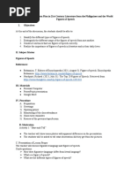 A Semi-Detailed Lesson Plan in 21st Century Literature From The Philippines and The World Figures of Speech I. Objectives