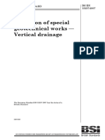 BS EN 15237-2007 Execution of special geotechnical works — Vertical drainage