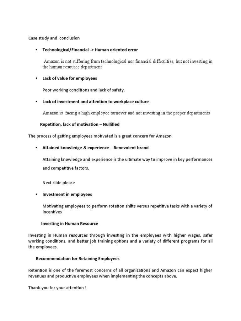 Amazon Presentation Pdf Employment Human Resources