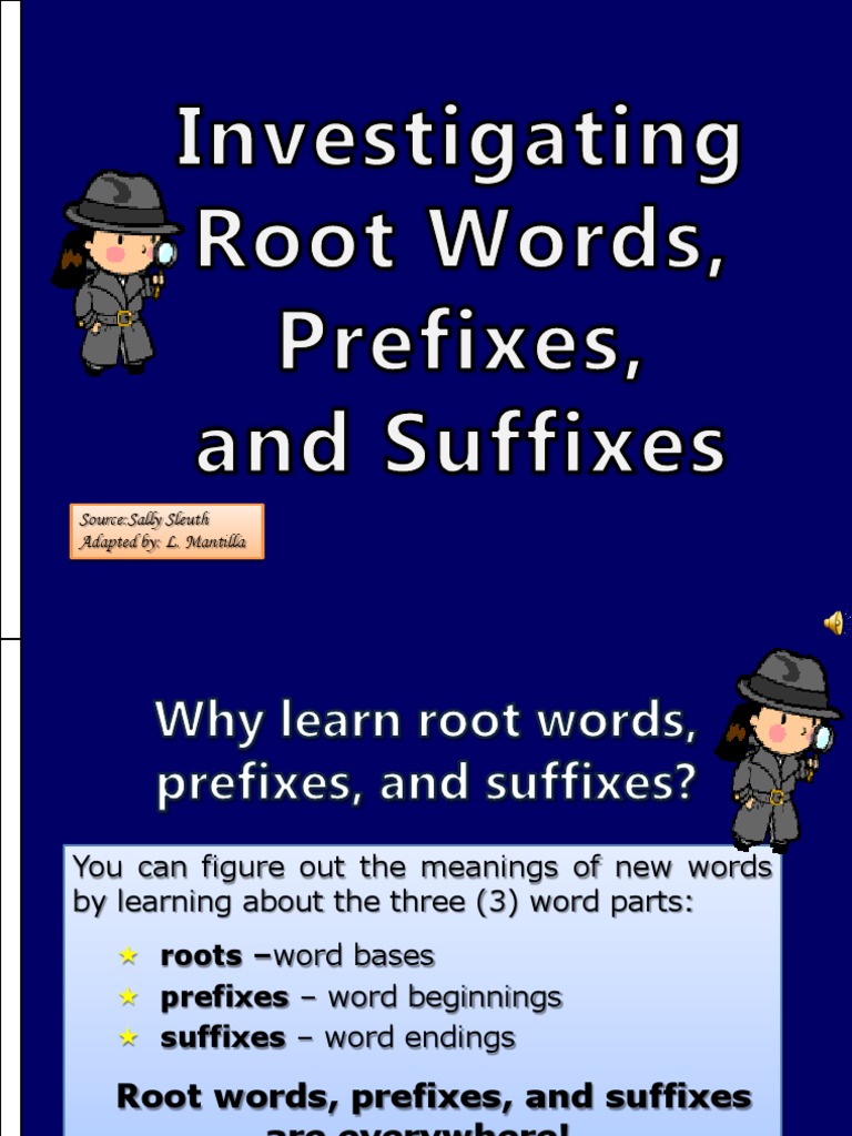 Understanding Roots, Prefixes, and Suffixes | PDF | Grammatical Tense ...