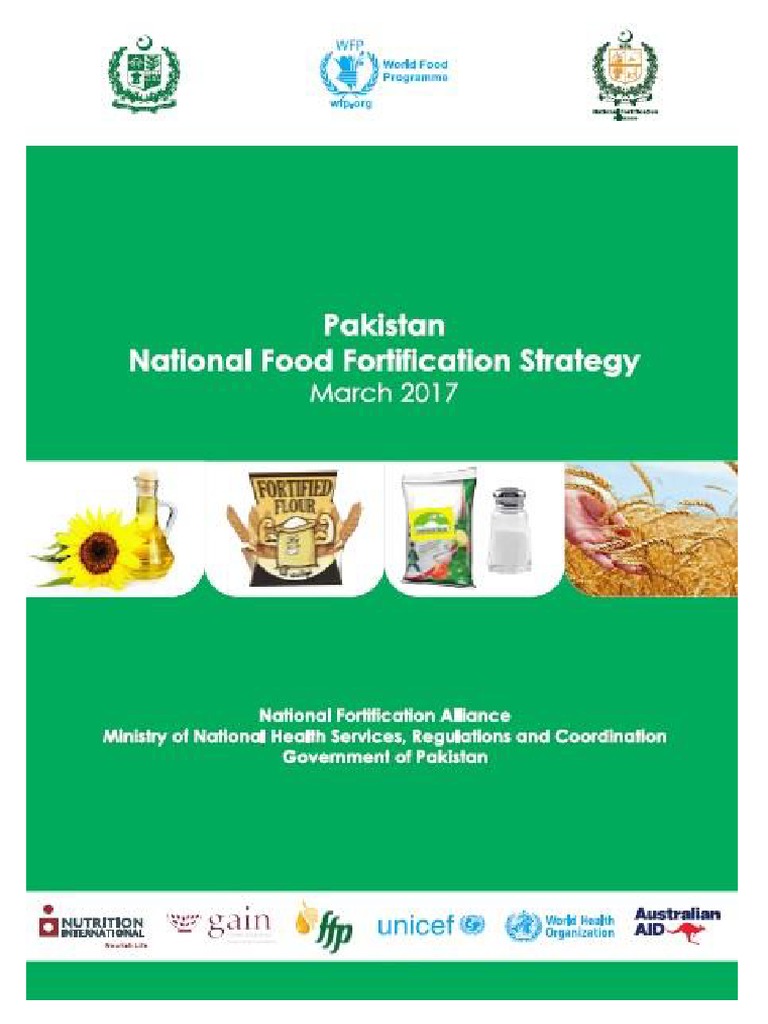Pakistan's National Food Fortification Strategy: A Multi-Sectoral ...